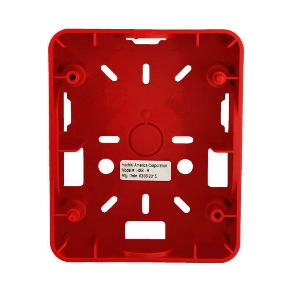 HSB-R - WEATHERPROOF BACKBOX, RED (FOR USE WITH HE SERIES)