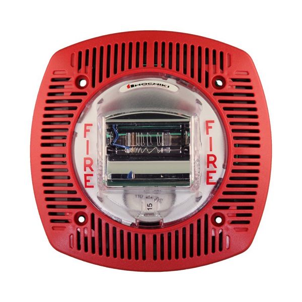 HSSPK24-WLPR SPEAKER STROBE 24VDC, MULTI CANDELA, WALL MOUNT, RED
